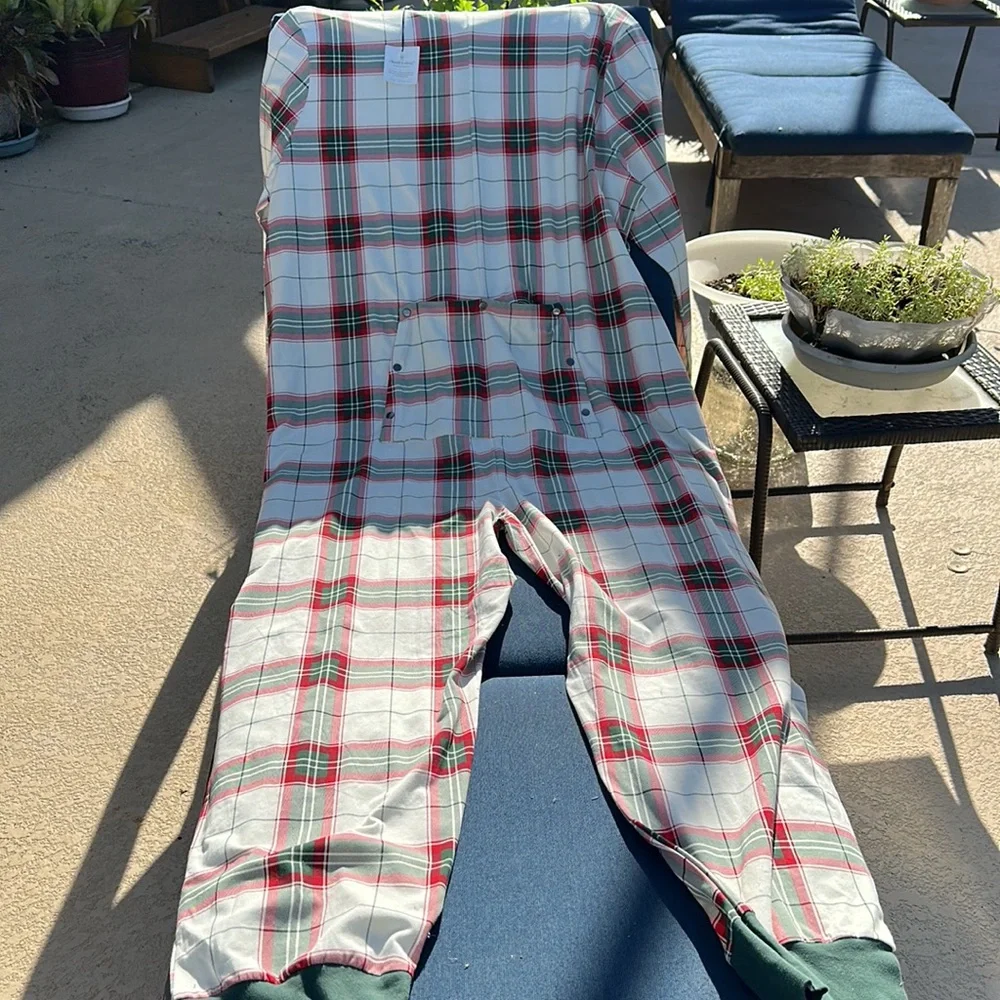 Hearth & Hand Magnolia Holiday Plaid (Union) Pajamas Adult size 4xl tall nwt